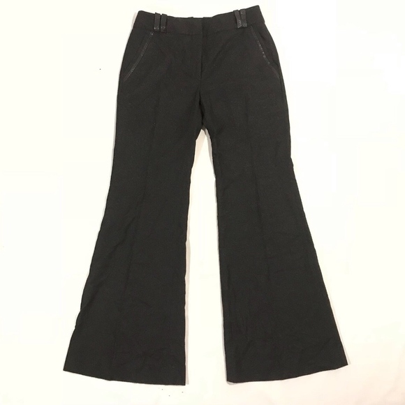 Devi Kroell Grey Wool Pants Bootcut Flare